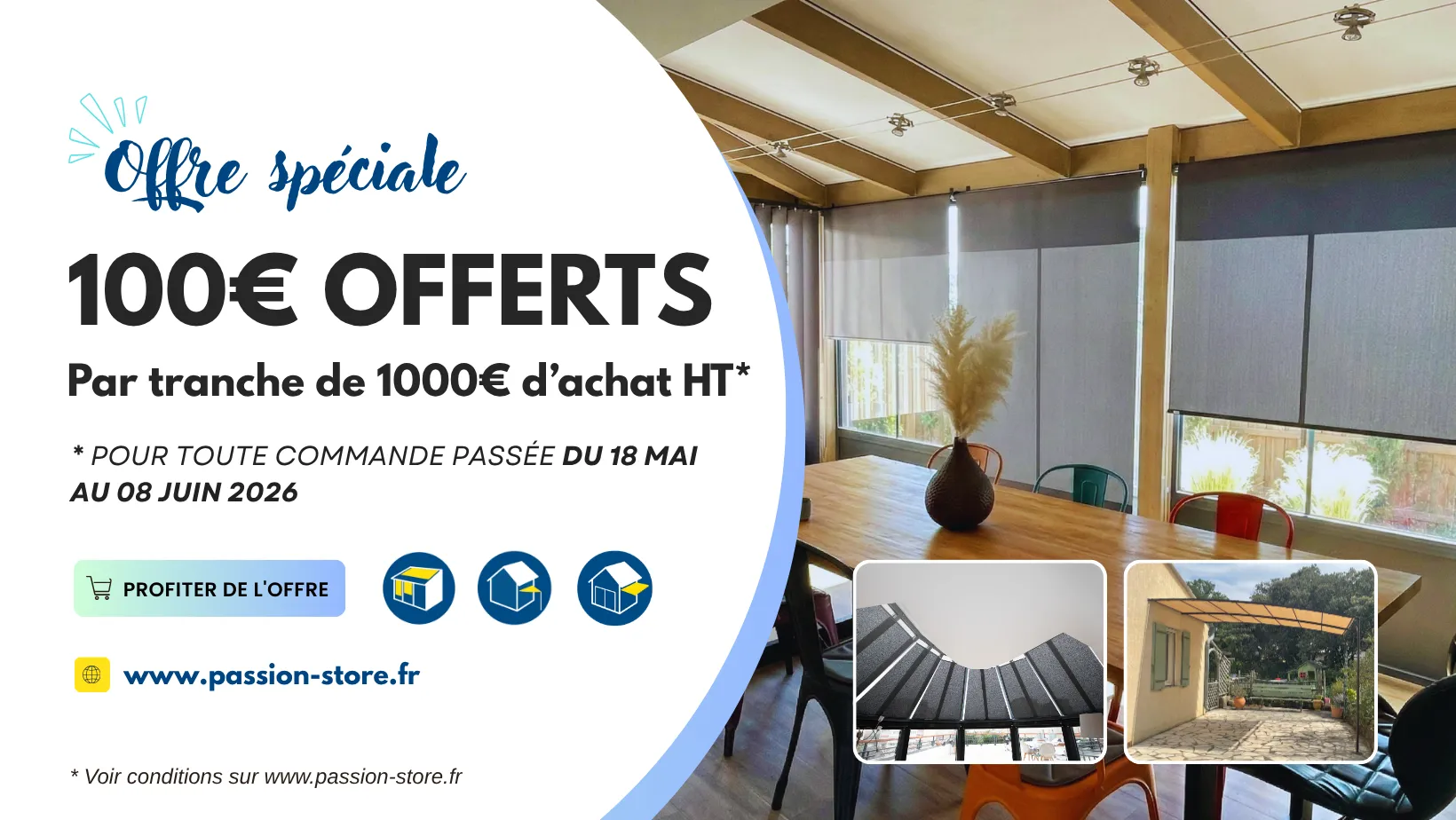 offre 100 euros Passion Store