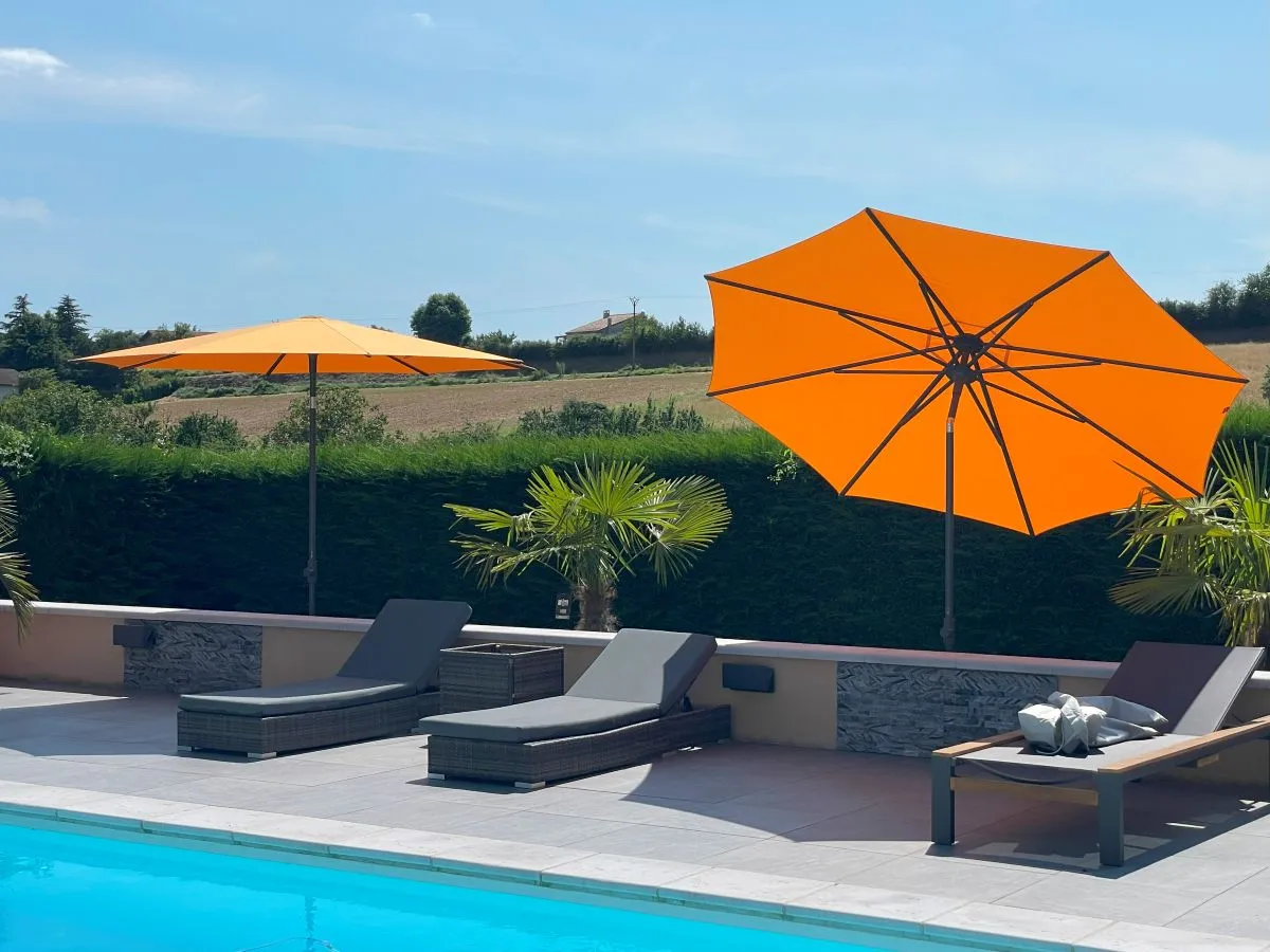 Parasol haut de gamme inclinable